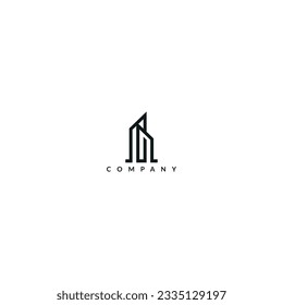 Modern Real Estate logo design template 