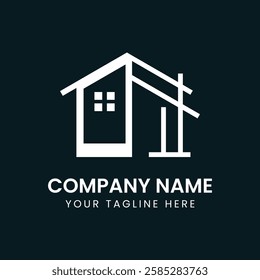 Modern Real Estate Logo Design. Real Estate Property Logo. House Construction Logo. Real Estate Key Logo