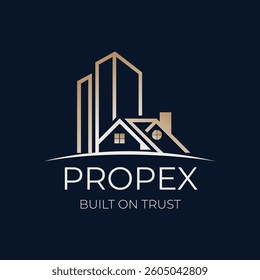 Modern Real Estate Logo Design – Home, Property, Realtor Badge Icon – Clean Minimalist Vector Logo – Branding Identity for Realty Agents and Companies