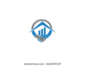 modern real estate logo design with vector icon template
