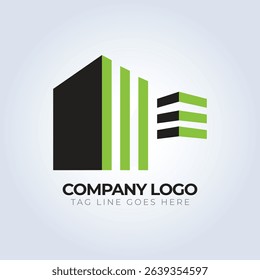Modern real estate logo design