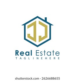 Modern Real Estate Logo – House, Apartment, Building, Architecture, Construction, Property Investment, Corporate Branding Design
