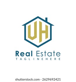 Modern Real Estate Logo – House, Apartment, Building, Architecture, Construction, Property Investment, Corporate Branding Design

