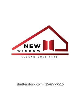 modern real estate logo with simple house design for your company