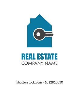 Modern Real Estate Logo Template. Creative Home Logo Icon Design Vector Illustration