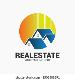 Modern Real Estate Logo Template Design, Home Logo Vector Design.