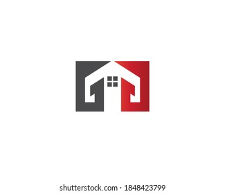 Plantilla moderna de logotipo inmobiliario. Diseño de logotipo de letras G creativas