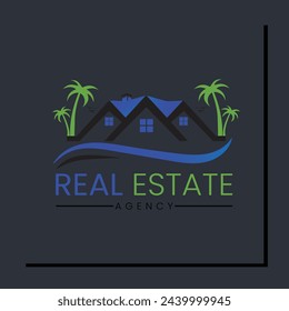 Modern Real Estate Logo Template.