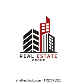 Modern real estate logo Vector