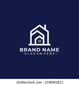 vector de logotipo inmobiliario moderno