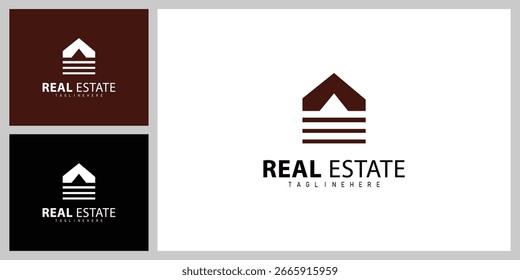 Modern Real Estate Logo Vector Design for Property and Construction Branding
