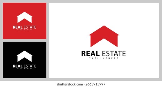 Modern Real Estate Logo Vector Design for Property and Construction Branding
