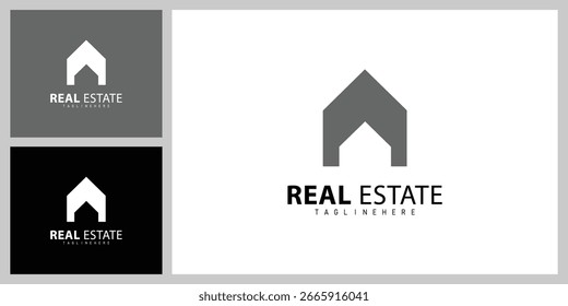 Modern Real Estate Logo Vector Design for Property and Construction Branding
