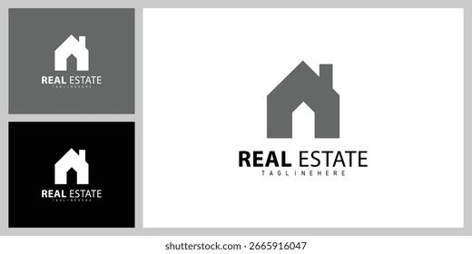 Diseño moderno del Vector del logotipo de la propiedad y de la construcción Branding
