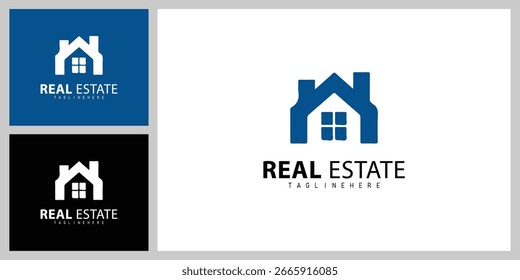 Diseño moderno del Vector del logotipo de la propiedad y de la construcción Branding
