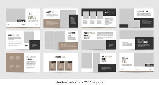 Modern Real Estate Presentation Template, PowerPoint Template