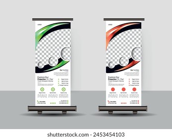 Modern Real Estate Roll Up Banner Design