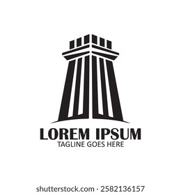 Modern real estate silhouette logo. Real estate logo design vector