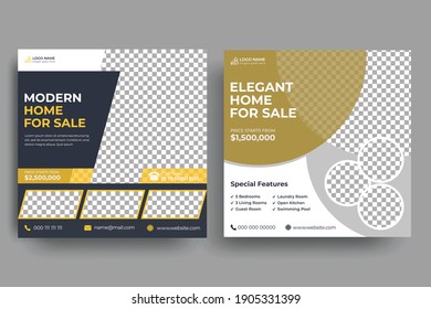 Modern Real Estate Social Media Post Template