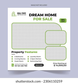  Modern Real estate social media posts design for sale, luxury real estate post template design, real state home social media post banner template, real estate social media cover banner, elegant home