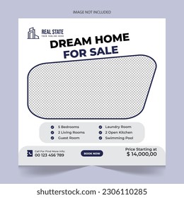  Modern Real estate social media posts design for sale, luxury real estate post template design, real state home social media post banner template, real estate social media cover banner, elegant home