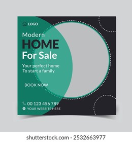 Modern Real estate social media posts design for sale, luxury real estate post template design, real state home social media post,

