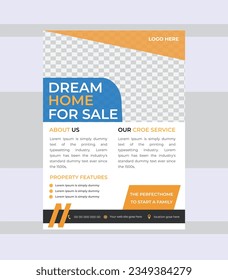 modern real state flyer design template