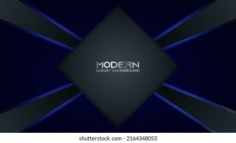Modern Realistic Blue Technology Gaming Background with Space for Text