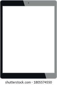 Modern Realistic Design Digital Tablet with Blank Screen 