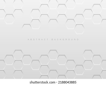 modern realistic hexagon texture gray wall abstract background