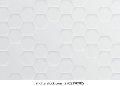modern realistic hexagon texture gray wall abstract background