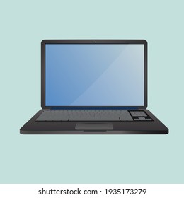 Modern  realistic Laptop , notebook  vector illustration