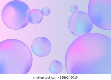 Modern realistic water bubbles, great design for any purposes. Brochure template layout. Communication concept. Brochure, leaflet, flyer, cover template.