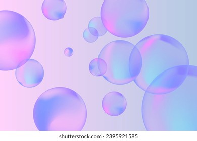 Modern realistic water bubbles, great design for any purposes. Brochure template layout. Communication concept. Brochure, leaflet, flyer, cover template.