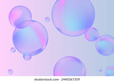 Modern realistic water bubbles, great design for any purposes. Brochure template layout. Communication concept. Brochure, leaflet, flyer, cover template.