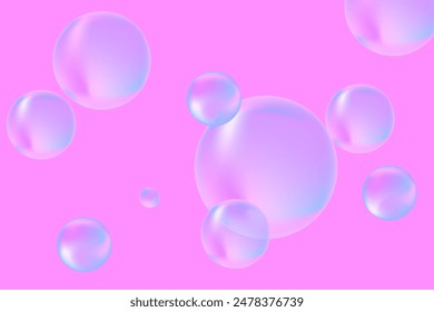 Modern realistic water bubbles, great design for any purposes. Brochure template layout. Communication concept. Brochure, leaflet, flyer, cover template.