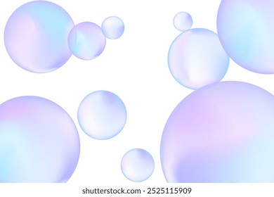 Modern realistic water bubbles, great design for any purposes. Brochure template layout. Communication concept. Brochure, leaflet, flyer, cover template.