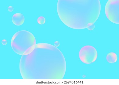 Burbujas de agua realistas modernas, gran diseño para cualquier propósito. Diseño de Plantilla de folletos. Concepto de comunicación. Folleto, folleto, folleto, Plantilla de la cubierta.