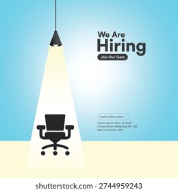Modern Recruitment Poster Design – 