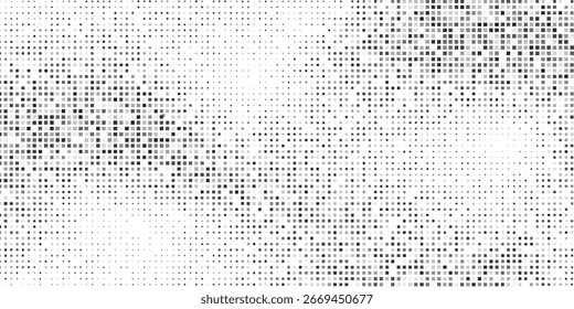 Textura gradiente de meio-tom de malha retangular moderna. Desaparecimento da arte simples do ponto da polca