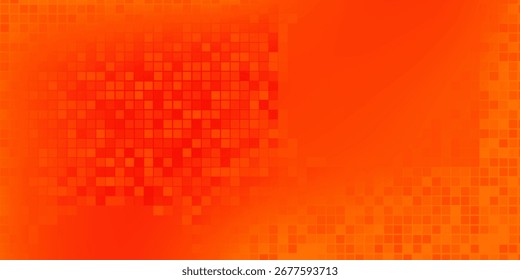 Modern rectangle halftone orange color pattern gradient texture with technology digital modern