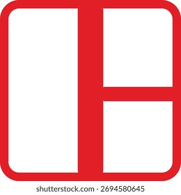 Modern Rectangle Icon Design for use.