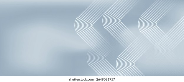 Modern rectangle lines on gray background. Geometric stripe line art illustration