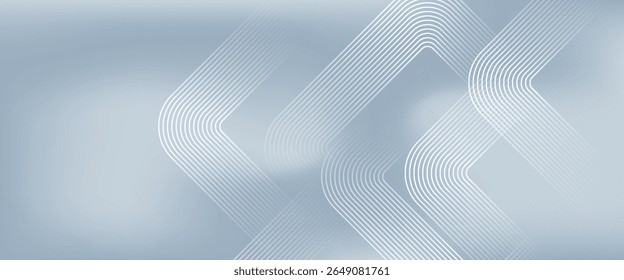 Modern rectangle lines on gray background. Geometric stripe line art illustration