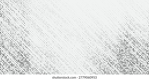 Modern rectangle transparant halftone gradient texture. Vanishing polka dot design