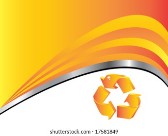 Moderner Hintergrund für das Recycling