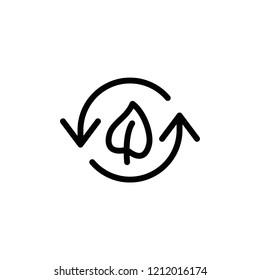 Modern recycling icon