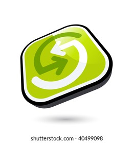 modern recycling sign