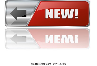 modern red 3D vector eps10 ordern now button icon sign