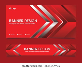 modern red abstract background banner template design